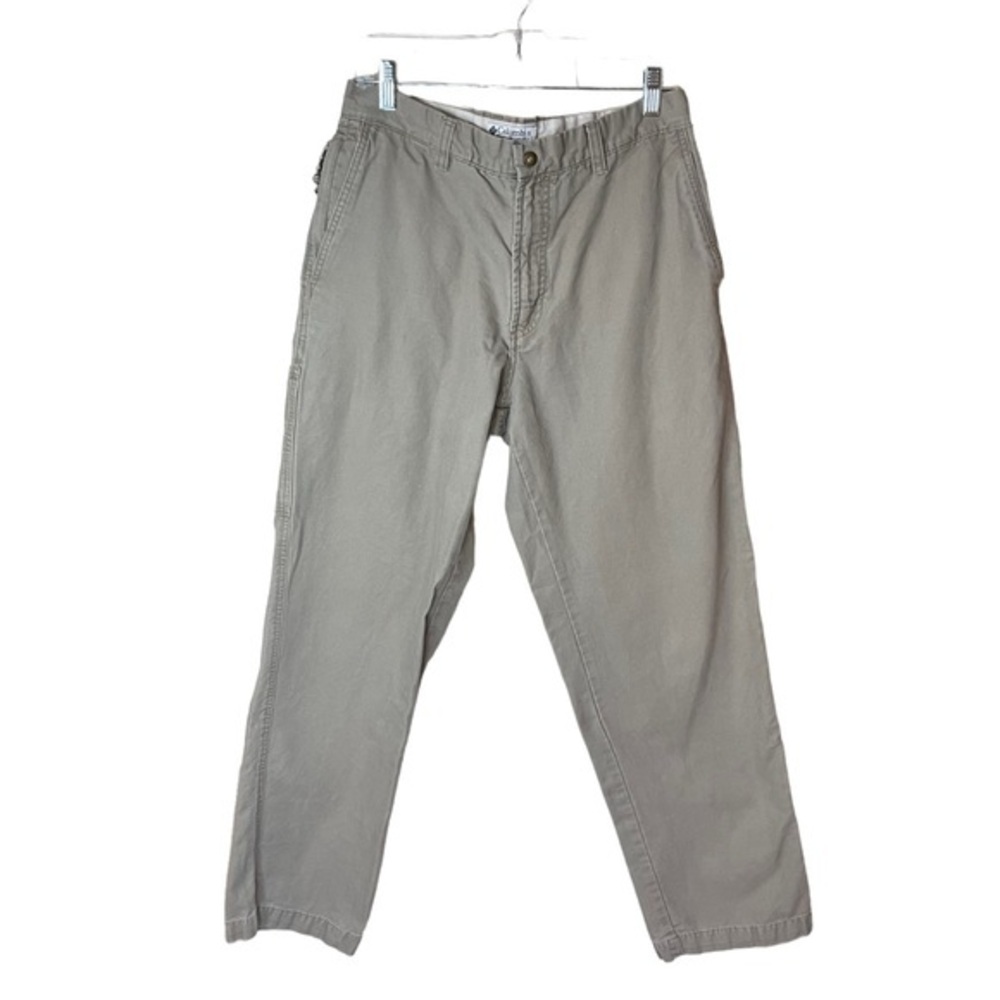 Columbia Cargo Carpenter Pants Straight Leg Khaki‎ Men’s Hiking Outdoor Size 32